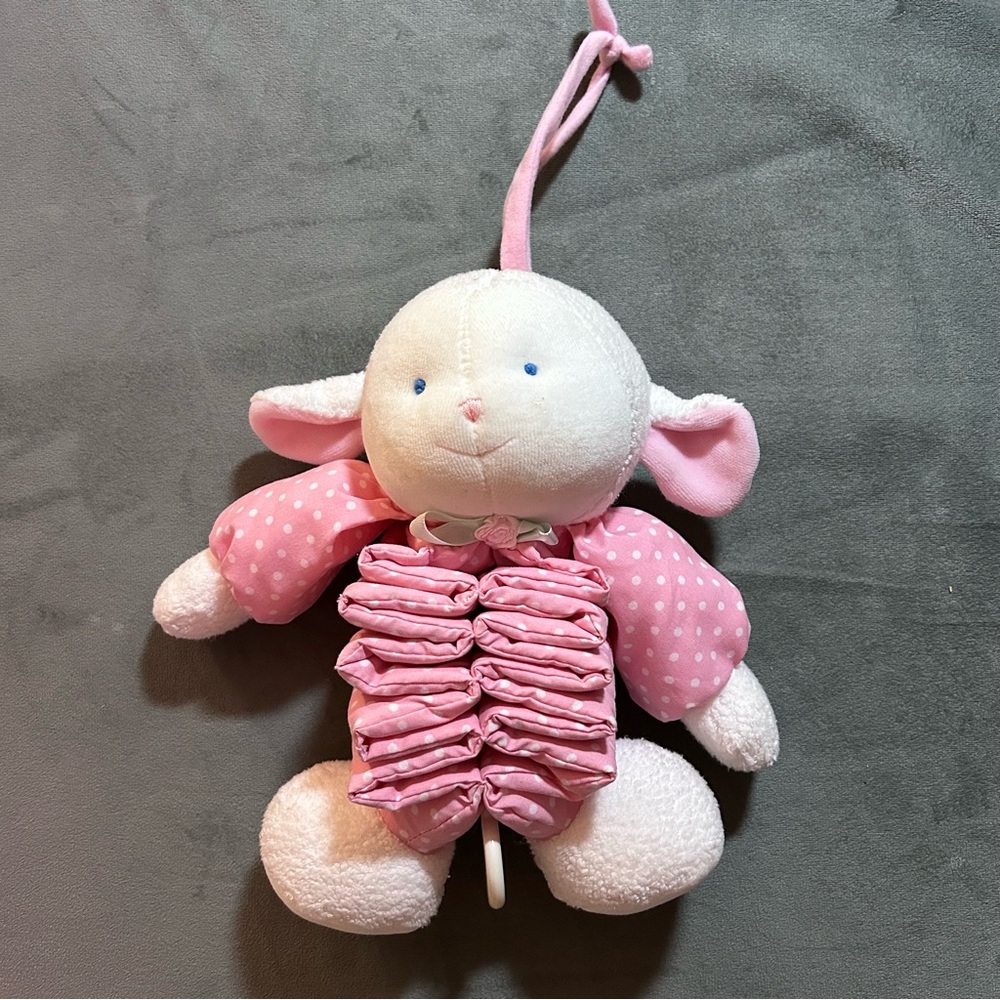 OSH KOSH pull down musical mobile pink bunny